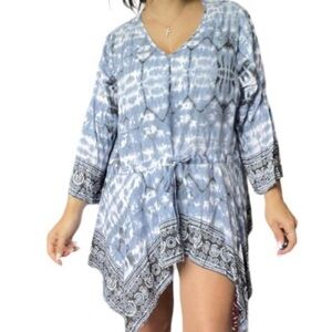 NWT Tolani Collection Tie Dye Asymmetric Beach Coverup in Size Medium